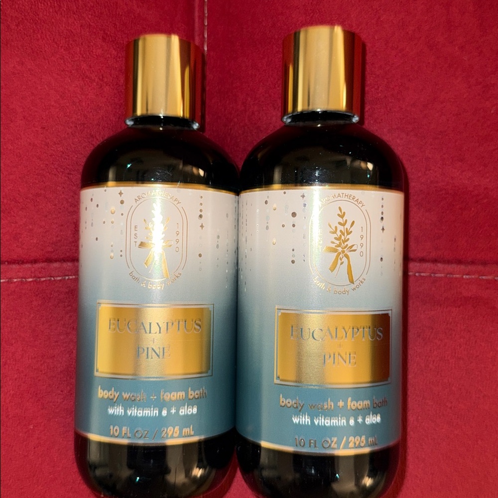BBW 2pc Body Wash / Foam Bath Aromatherapy Eucalyptus Pine